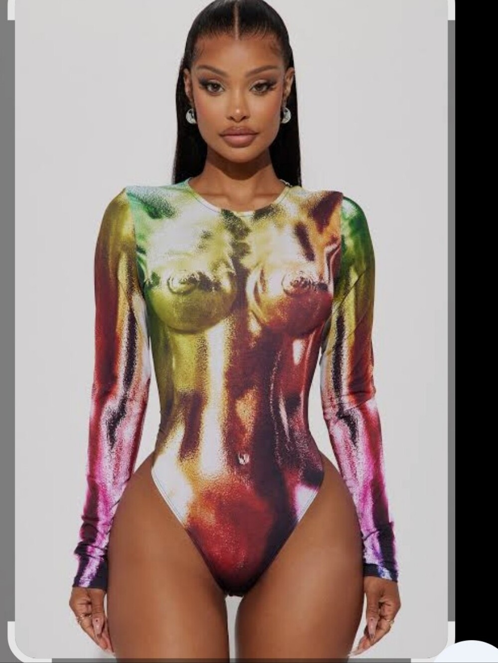 Fashion Nova Transform Ya Mesh Bodysuit New